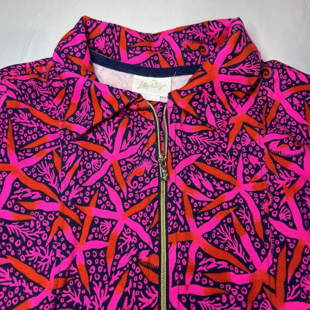 Girls LILLY PULITZER Size Large 8/10 Eleni Pullover Pant Set Pink STAR SEARCHING